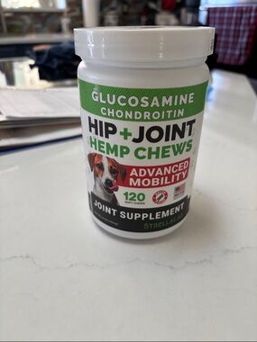 Hip + Joint Hemp Chews Glucosamine Chondroitin - Green/White